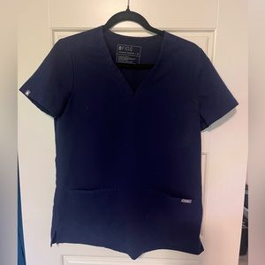 Figs navy scrub technical collection top